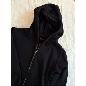 Little Bipsy Black Zip Up Hoodie Size 9-10